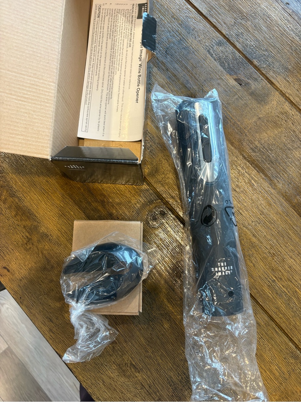 Electric Wine Opener with Foil Cutter - Black